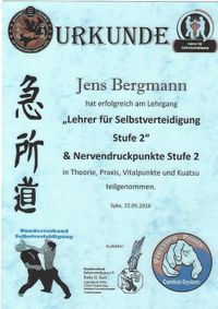 Lehrer f&uuml;r SV und Nervendruckpunkte Stufe 2 - 2016